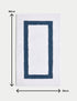 Cotton Blend Border Quick Dry Bath Mat